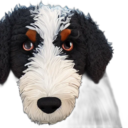 animal, face, staff, photorealistic, 3d render, cartoon, concept art, closeup transparent PNG cut-out