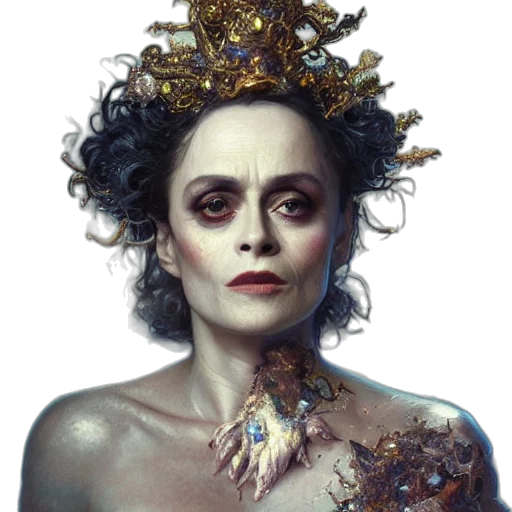 crown, jewelry, face, dress, concept art, fantasy art, photorealistic, comic book art transparent PNG cut-out