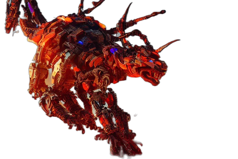 dragon, creature, animal, weapon, concept art, 3d render, fantasy art, fireclaw transparent PNG cut-out