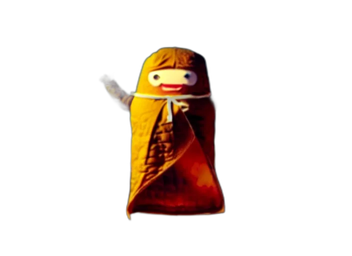 bottle, staff, mask, dress, 3d render, concept art, pixel art, fantasy art transparent PNG cut-out