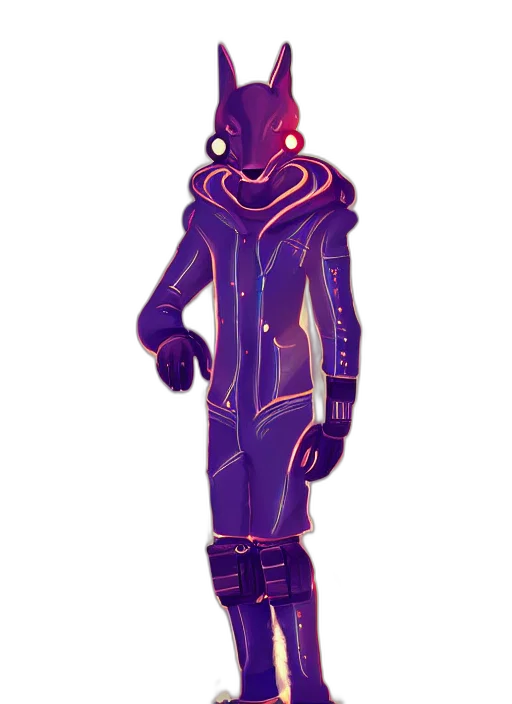jacket, mask, robot, creature transparent PNG cut-out