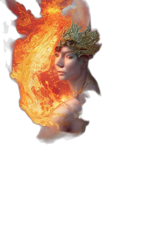 face, dragon, mask, crown transparent PNG cut-out