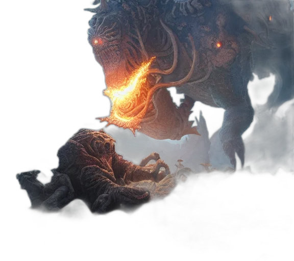 dragon, creature, animal, concept art transparent PNG cut-out