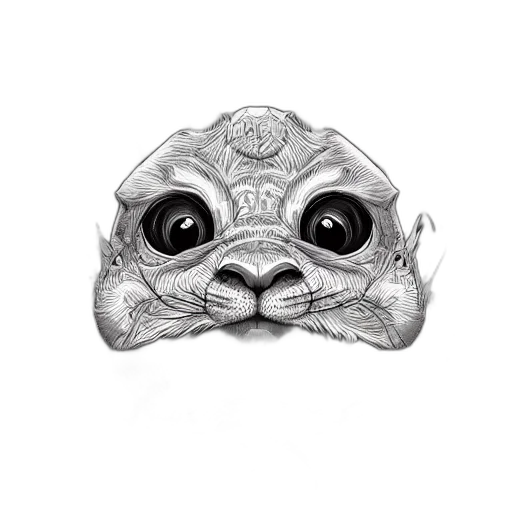 mask, face, jewelry, animal, photorealistic, pencil sketch, concept art, fantasy art transparent PNG cut-out