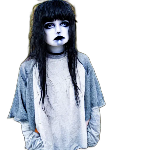 creature, mask, hair, face transparent PNG cut-out