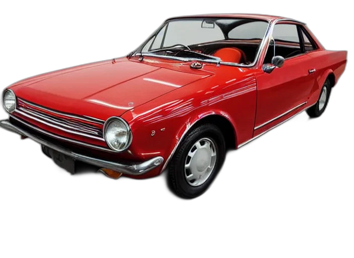 car, photorealistic, 3d render, 1963 transparent PNG cut-out