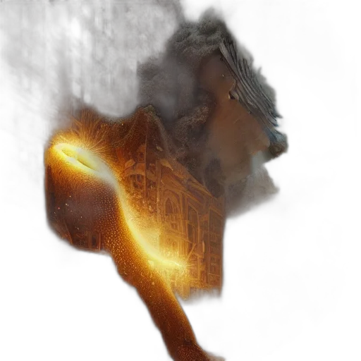 mask, face, dragon, hair transparent PNG cut-out