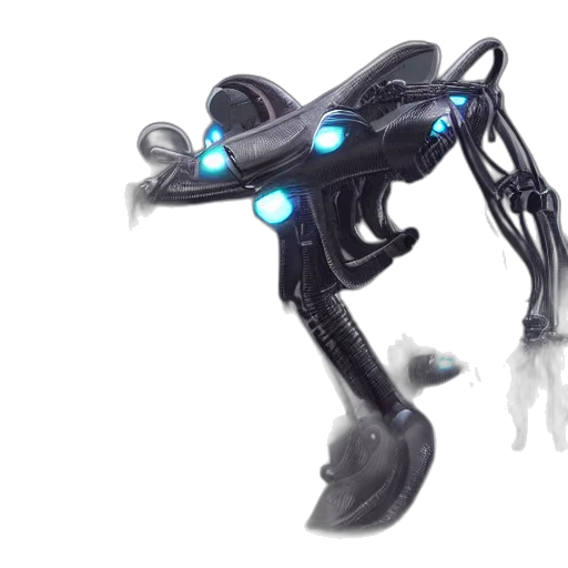 robot, weapon, staff, concept art transparent PNG cut-out