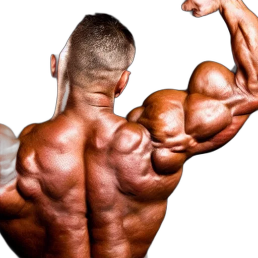 photorealistic, bodybuilder transparent PNG cut-out