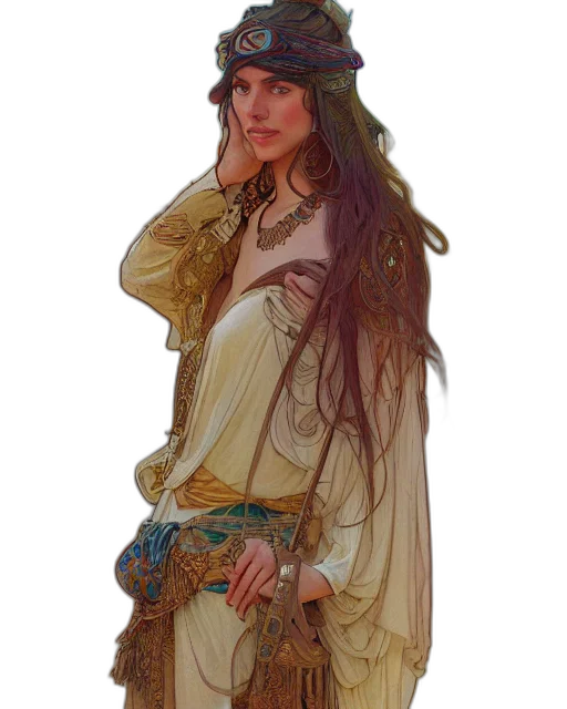 dress, crown, sword, jewelry, fantasy art, concept art, photorealistic, watercolor transparent PNG cut-out