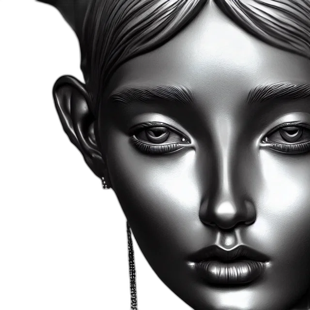 face, mask, jewelry, crown, photorealistic, fantasy art, 3d render, concept art transparent PNG cut-out