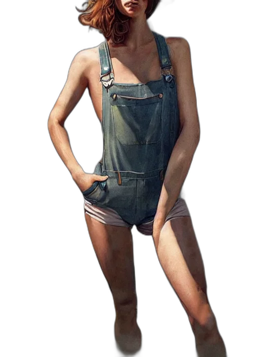 dress, jacket, weapon, photorealistic transparent PNG cut-out