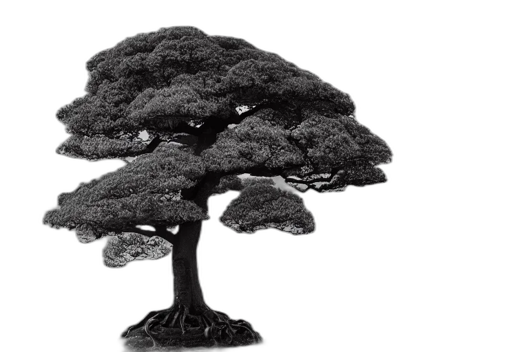 tree, crown, hair, hat, photorealistic, 3d render, concept art, pencil sketch transparent PNG cut-out