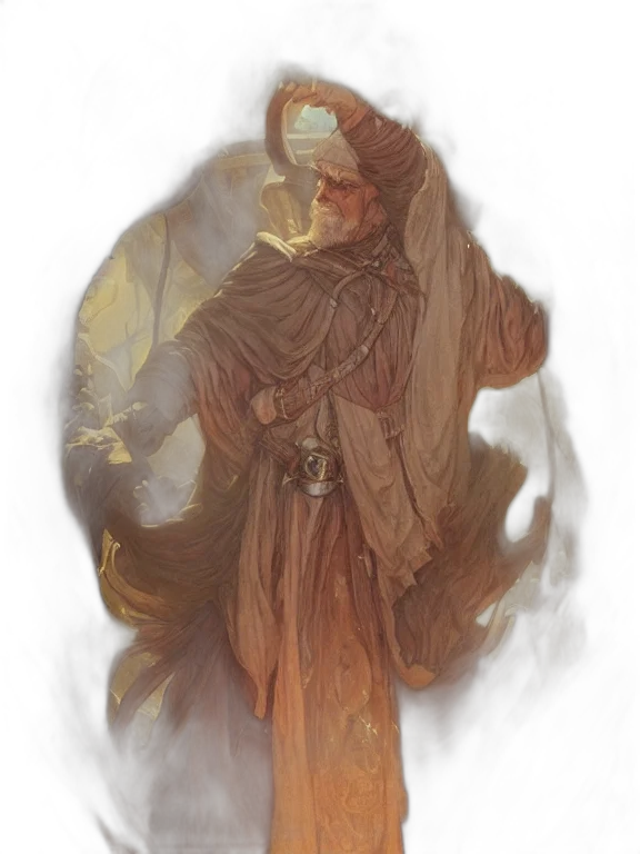 mask, staff, creature, dress, fantasy art, concept art, watercolor, comic book art transparent PNG cut-out