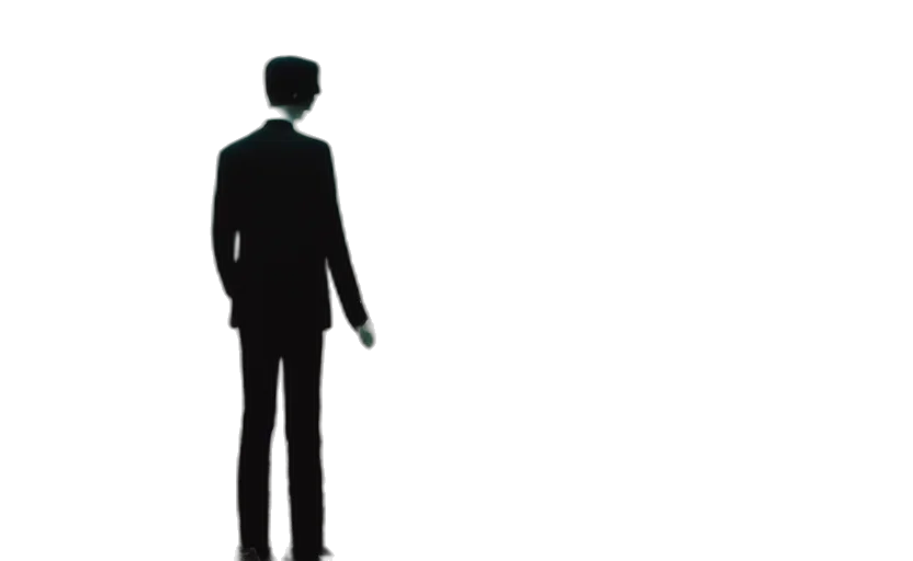 staff, robot, jacket, 3d render transparent PNG cut-out