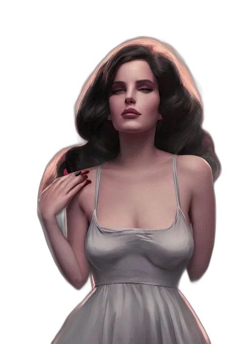 dress, face, jewelry, hair transparent PNG cut-out