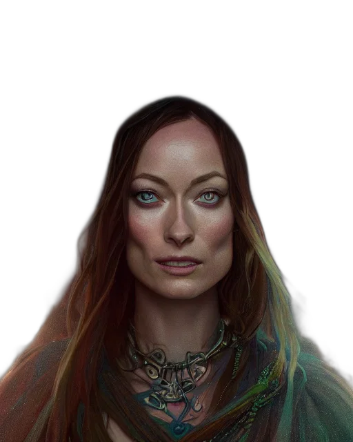 face, jewelry, staff, robot, fantasy art, concept art, photorealistic, cyberpunk transparent PNG cut-out