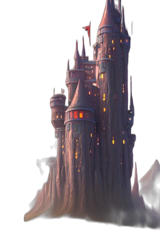 building, crown, sword, staff transparent PNG cut-out