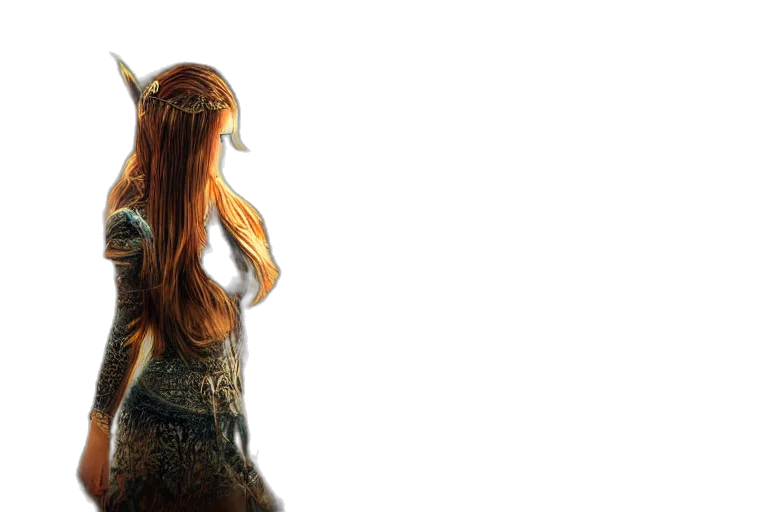 hair, dress, dragon, 3d render, concept art, fantasy art, photorealistic, girl transparent PNG cut-out