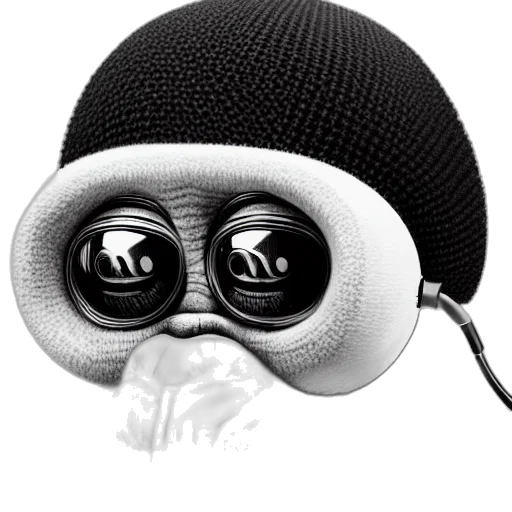 hat, mask, face, staff, cartoon, concept art, wizard, ape transparent PNG cut-out