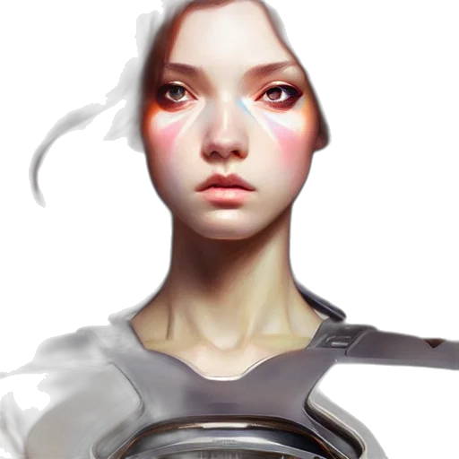 robot, face, mask, staff transparent PNG cut-out