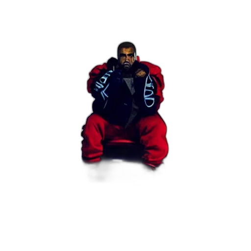 jacket, animal, pixel art, 3d render, concept art, photorealistic, red, blue transparent PNG cut-out