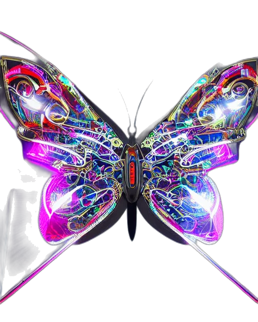 jewelry, animal, 3d render, concept art, photorealistic, fantasy art, neon, colorful transparent PNG cut-out