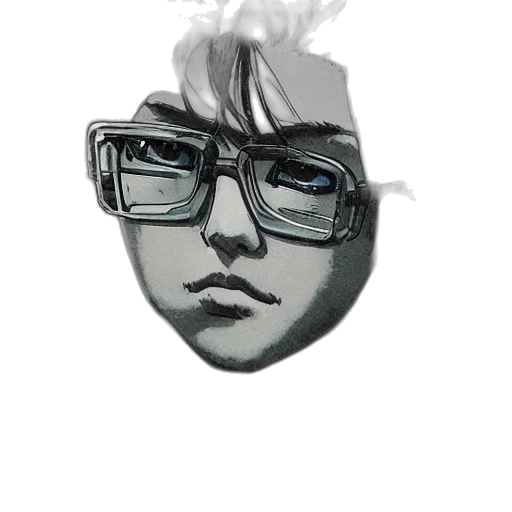 face, mask, robot, hair, cartoon, photorealistic, anime, vaporwave transparent PNG cut-out