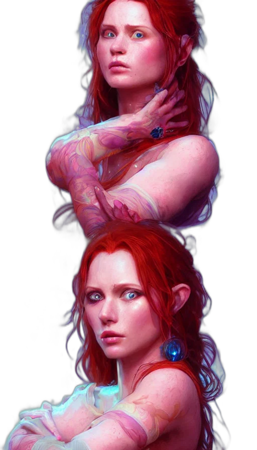 face, concept art, fantasy art, cyberpunk transparent PNG cut-out