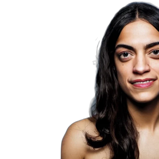 face, hair, alexandria, ocasio-cortez transparent PNG cut-out