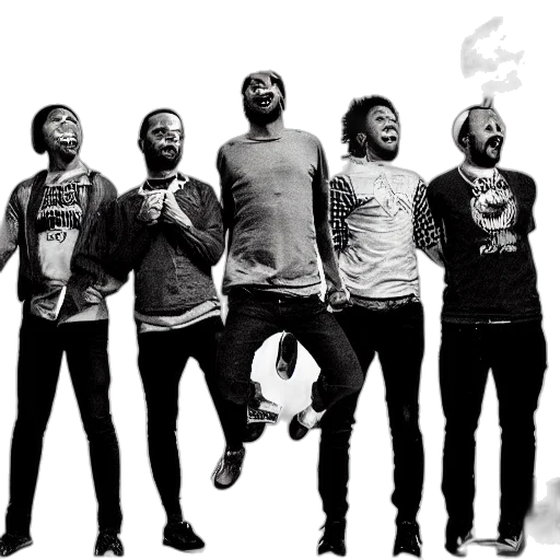 staff, fire, man, jumping, album, cover transparent PNG cut-out