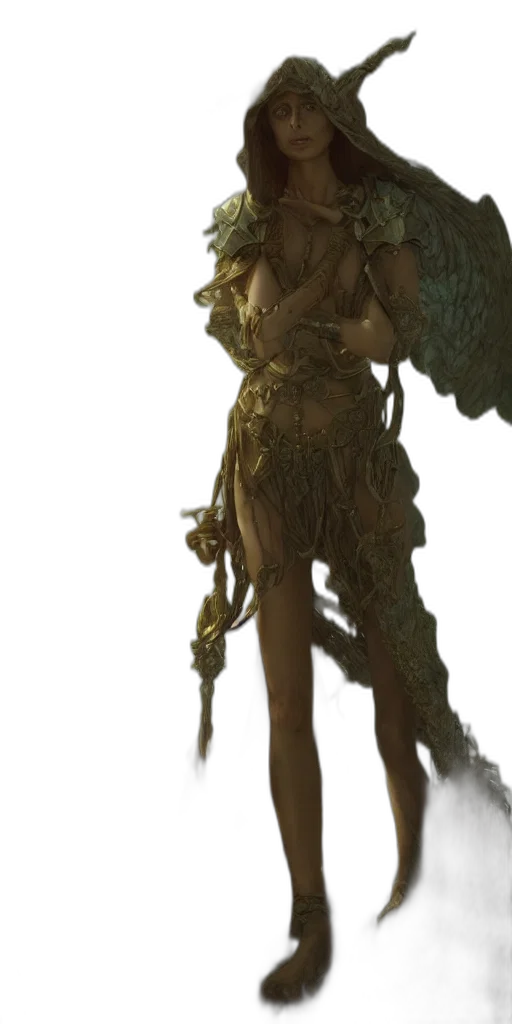 staff, dragon, sword, dress transparent PNG cut-out
