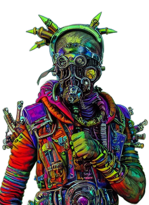 jacket, mask, robot, face transparent PNG cut-out