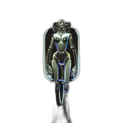 robot, jewelry, staff, car, 3d render, cyberpunk, concept art, female transparent PNG cut-out