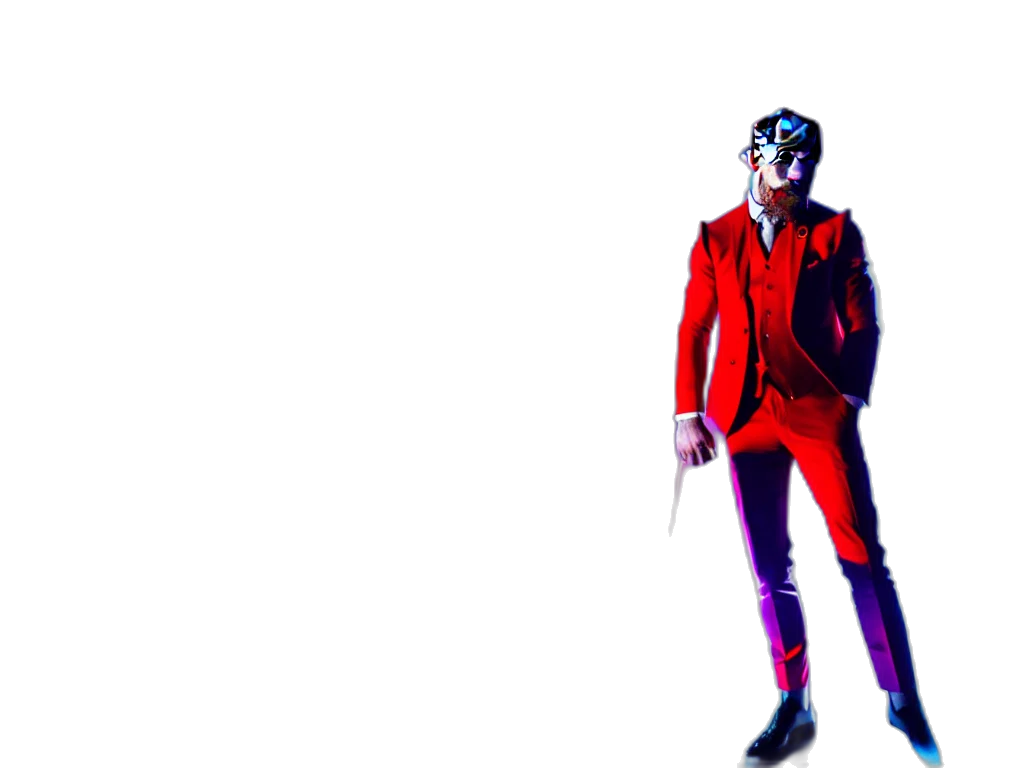 jacket, mask, robot, staff transparent PNG cut-out