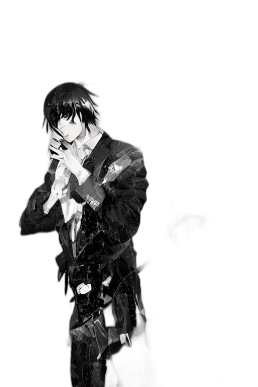 weapon, jacket, concept art, anime transparent PNG cut-out