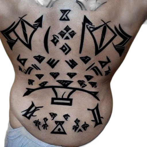 jewelry, cyberpunk, tribal, runes transparent PNG cut-out