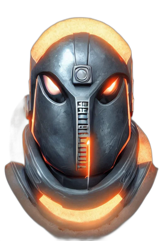 robot, mask, face, concept art transparent PNG cut-out