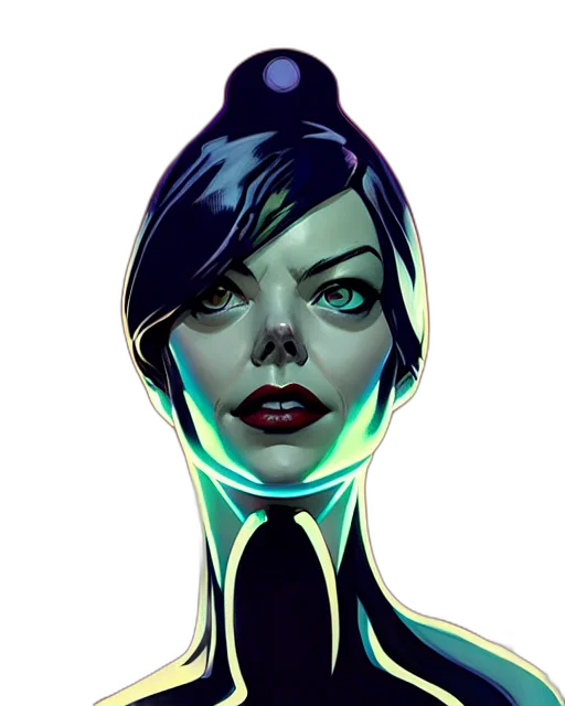 face, mask, staff, robot, comic book art, concept art, fantasy art, cyberpunk transparent PNG cut-out
