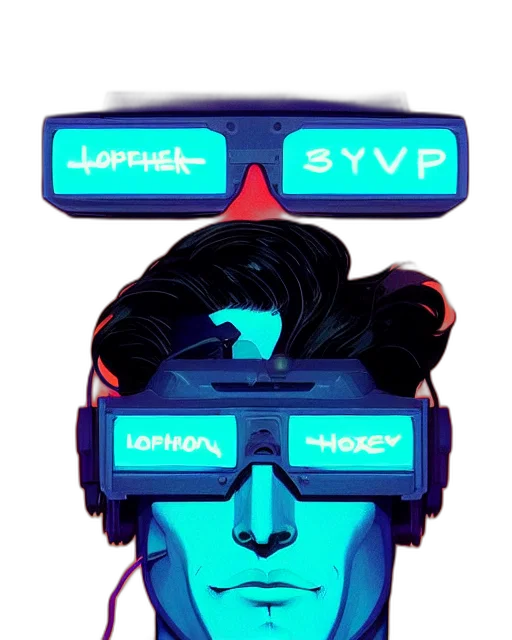 mask, face, robot, cyberpunk transparent PNG cut-out