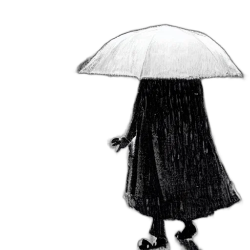 umbrella, hat, dress, jacket transparent PNG cut-out