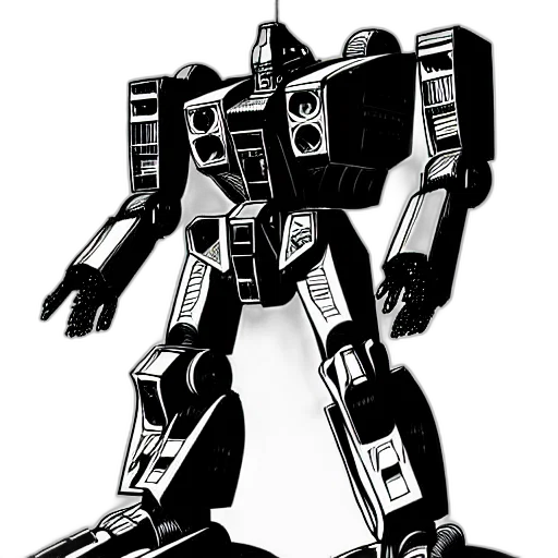 robot, weapon, concept art, comic book art transparent PNG cut-out