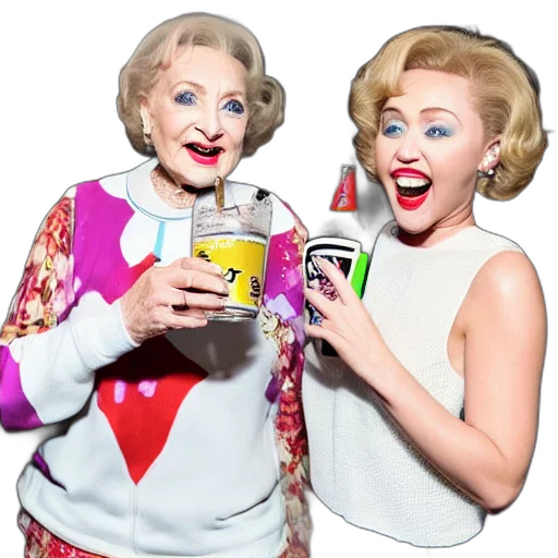 betty, white, drinking, claw transparent PNG cut-out