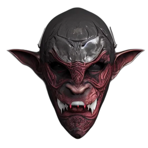 mask, face, dragon, creature, 3d render, concept art, fantasy art, photorealistic transparent PNG cut-out