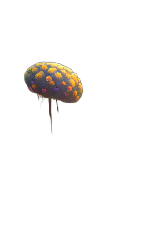 umbrella, hat, creature, crown, 3d render, concept art, pixel art, watercolor transparent PNG cut-out