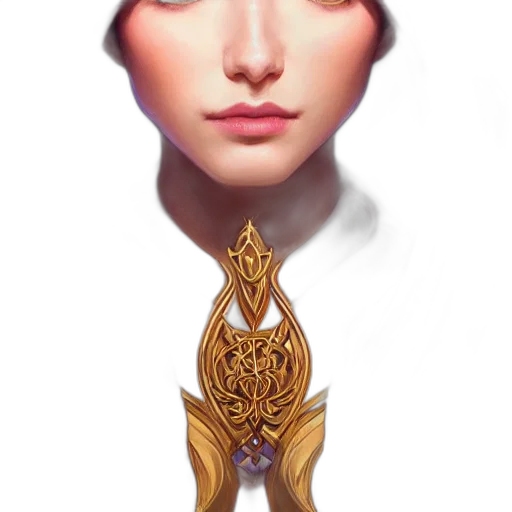 jewelry, crown, face, staff, fantasy art, concept art, photorealistic, 3d render transparent PNG cut-out