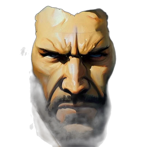 face, mask, concept art, comic book art, fantasy art, photorealistic, golden, earth tones transparent PNG cut-out