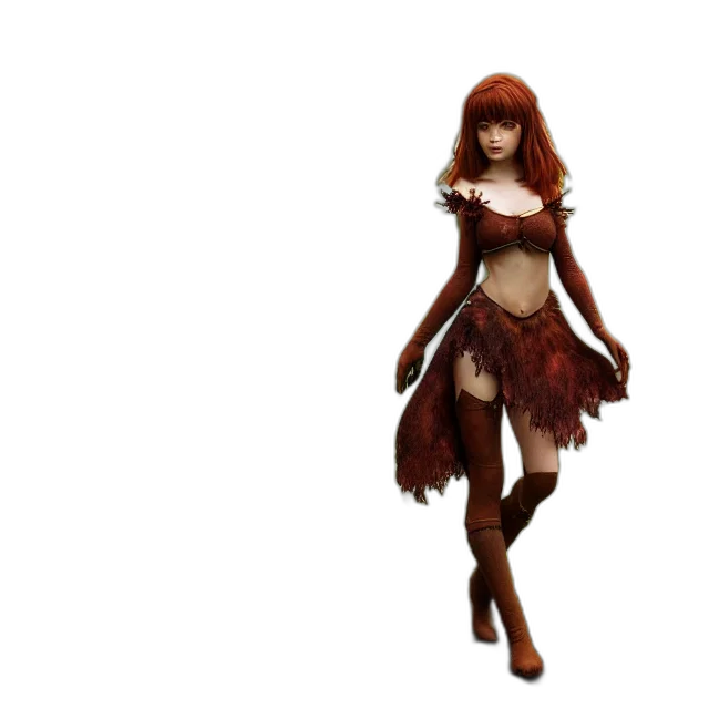dress, fantasy art, concept art, 3d render transparent PNG cut-out