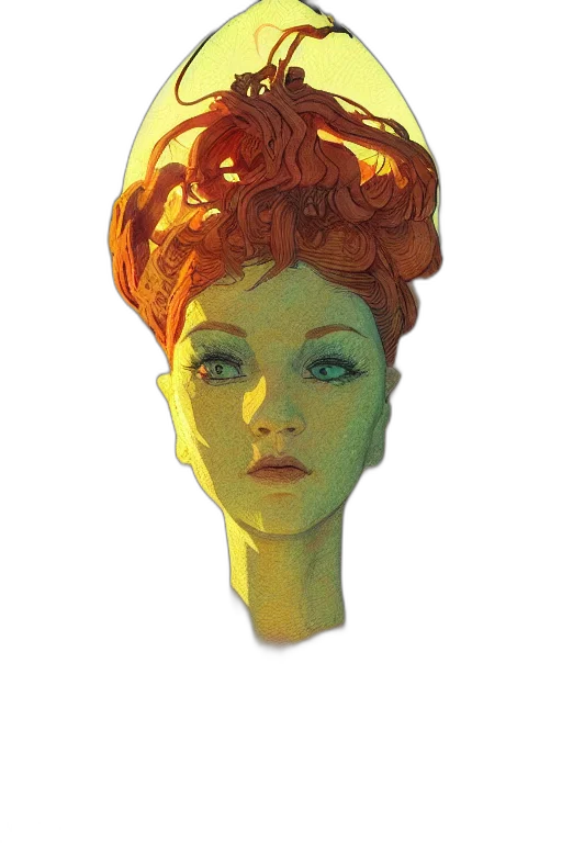 crown, face, mask, staff transparent PNG cut-out