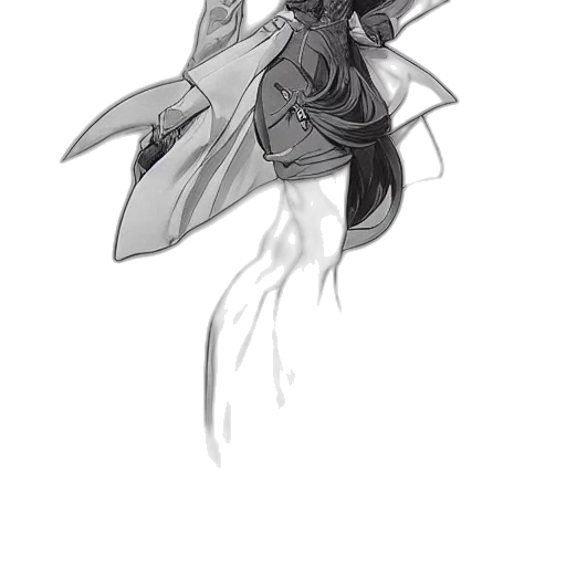 creature, staff, weapon, crown, concept art, fantasy art, pencil sketch, anime transparent PNG cut-out